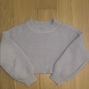 Garage Women's Light purple knit cropped sweater